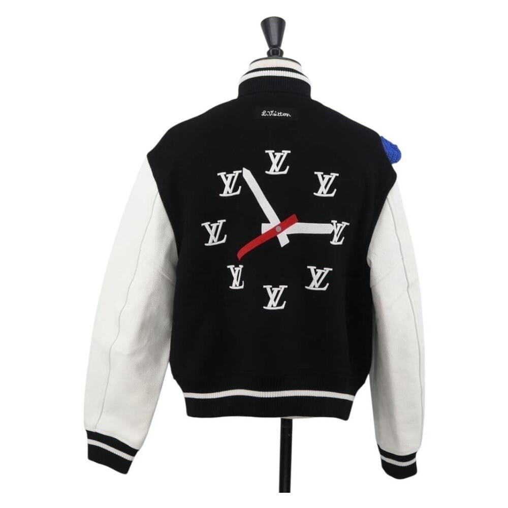 Louis Vuitton Wool Puppet Baseball Jacket Black
